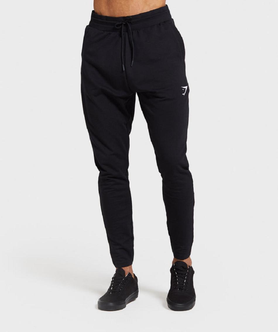 Pantalones Jogger Gymshark Critical Zip Hombre Negras | CO 3970YXF